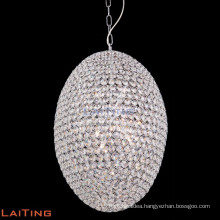 Modern contemporary crystal pendant light iron chandelier bronze